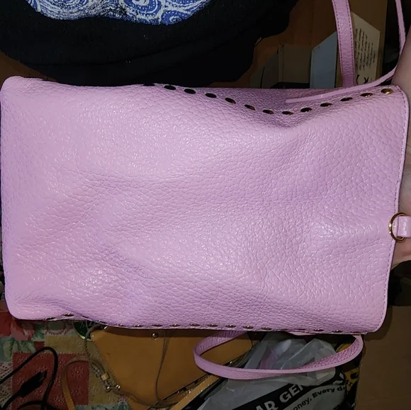 Excellent used condition samantha thavasa pink studded tote see pics for callout - Picture 7 of 12
